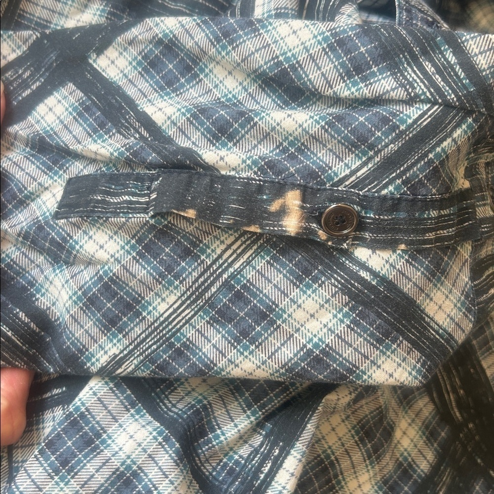 Burberry Brit Plaid Blue White Tunic Size XS - Picture 16 of 16